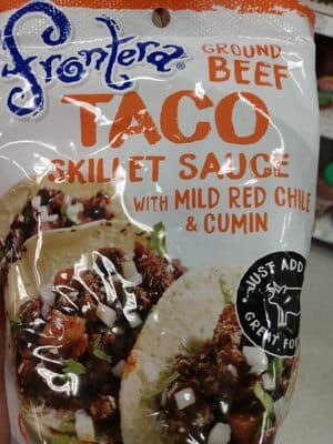 Mild Ground Beef Taco Skillet Sauce With Mild Red Chile & Cumin