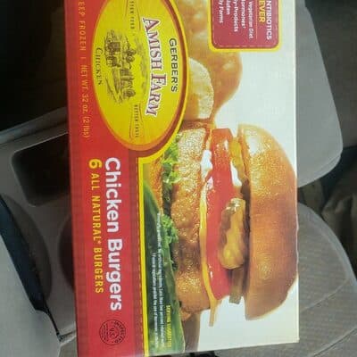 Chicken burgers Amish farm