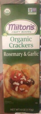 Rosemary & Garlic Organic Crackers