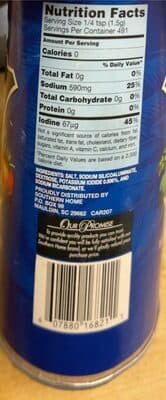 Iodized Salt