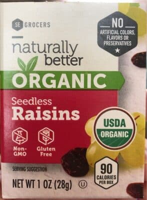 Organic Seedless Raisins