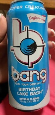 Bang energy drink birthday cake