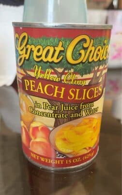 Great Choice Peach slices