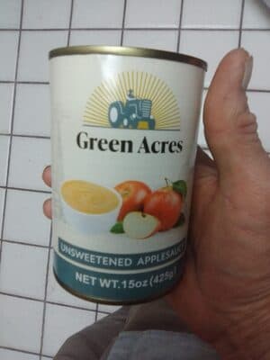 Unsweetened Applesauce