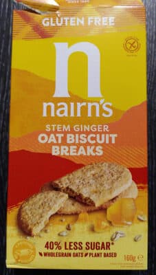 Stem Ginger Oat Biscuit Breaks