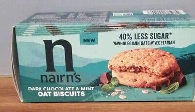Dark Chocolate and Mint Oat Biscuits