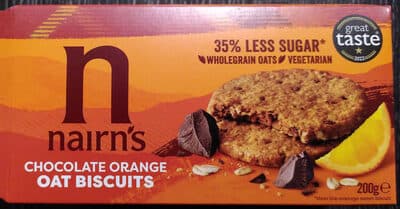 Chocolate Orange Oat Biscuits