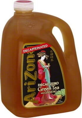 Arizona, Decaf-Zero Green Tea With Ginseng