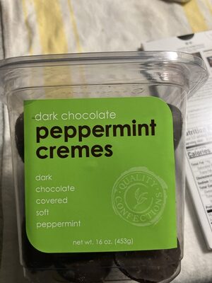 Dark Chocolate, Peppermint Creams