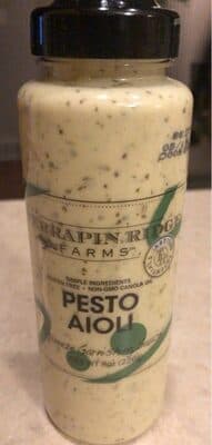 Pesto Aioli Squeezing Garnishing Sauce