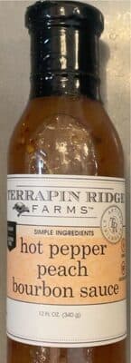 Hot Pepper Peach Bourbon Sauce
