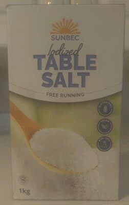 Iodized Table Salt