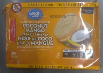 Naturally Flavoured Coconut Mango Creme Cookies