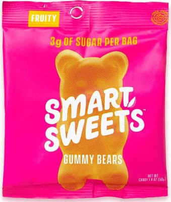Raspberry, Apple, Lemon, Peach Fruity Gummy Bears