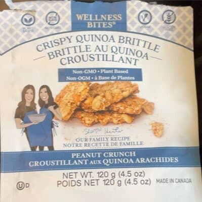 Crispy Quinoa Brittle Peanut Crunch
