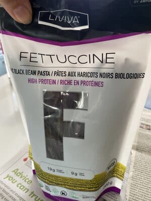 Fettuccine d'haricots noirs