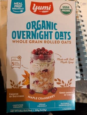Maple Cranberry Overnight Oats