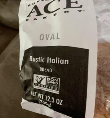 White Rustic Italian Oval Bread