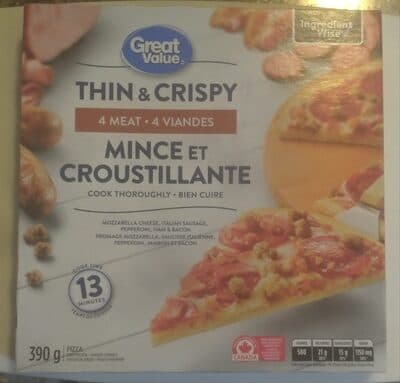 Thin & Crispy 4 Meat Pizza