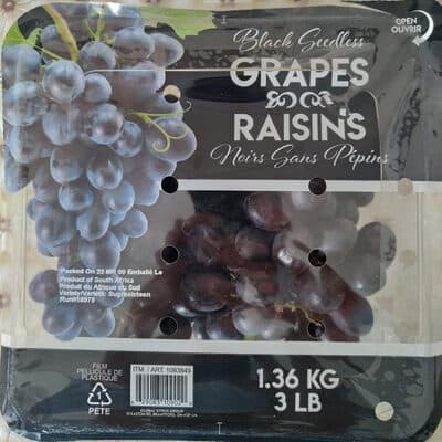 Black Seedless Grapes