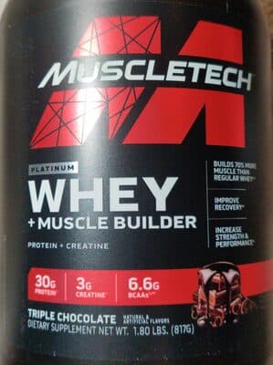 Whey + Muscle Builder Triple Chocolate