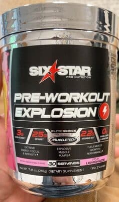 Preworkout explosion pink lemonade