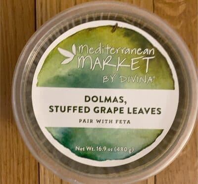 Dolmas, Stuffed Grape Leaves Pair with Feta