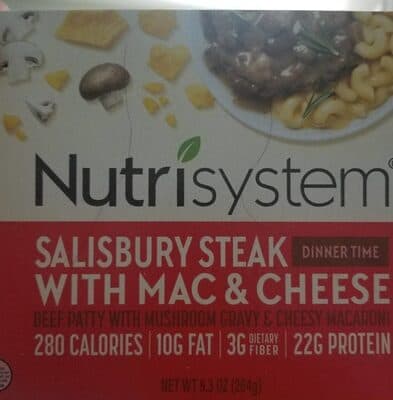Salisbury Steak With Mac & Cheese