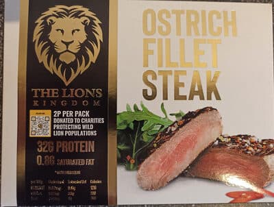 Ostrich Fillet Steak