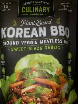 Sweet Black Garlic Plant Based Korean BBQ Ground Veggie Meatless Mix