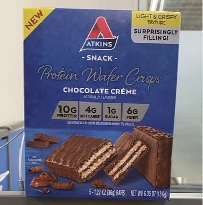 Atkins Chocolate Creme Protein Wafer Crisps 5 - 1.27 Oz Bars