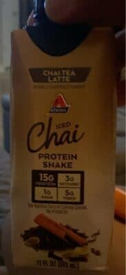 Iced chai latte protein shake