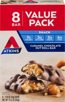 Caramel Chocolate Nut Roll Snack Bars