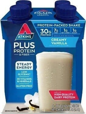 PLUS PROTEIN & FIBER SHAKES, CREAMY VANILLA