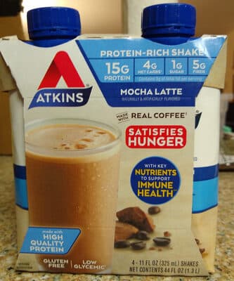 Mocha Latte Flavored Iced Coffee Protein Shake