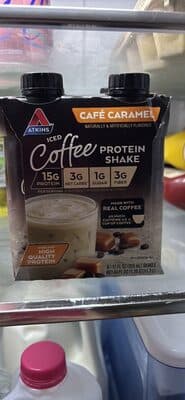 Cafe Caramel Flavored Iced Coffee Protein Shake