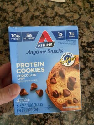 Chocolate Chip Flavored Snack Protein Cookies