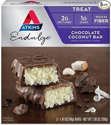 Chocolate Flavored Treat Coconut Bars