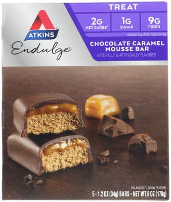 Chocolate Caramel Mousse Treat Bars