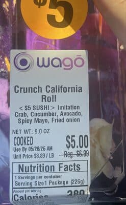 Crunch cali roll