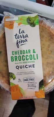 La Terra Fina Cheddar & Broccoli Quiche