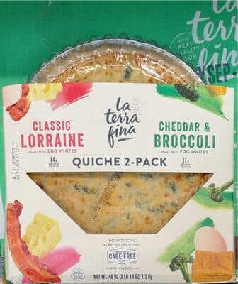 La Terra Fina Cheddar & Broccoli Quiche