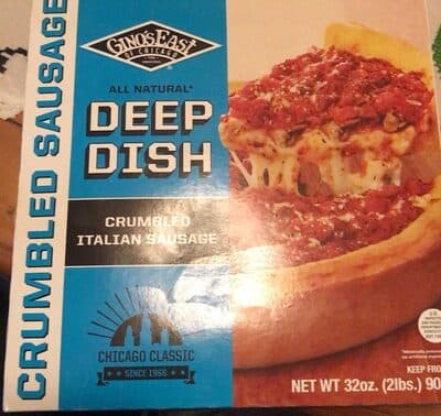 Authentic Sausage Chicago Deep Dish Pizza