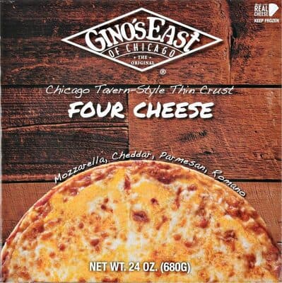 Four Cheese Mozzarella, Cheddar, Parmesan, Romano Chicago Tavern-Style Thin Crust Pizza