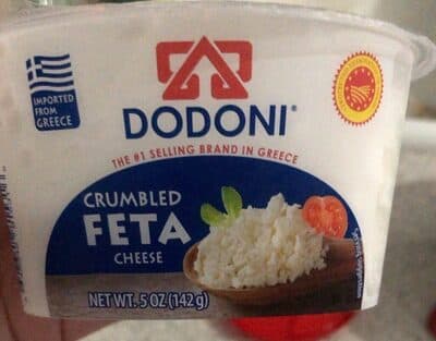 Crumpled Feta Cheese