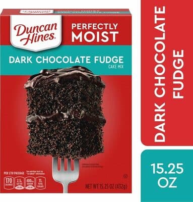 Dark Chocolate Fudge Perfectly Moist Cake Mix
