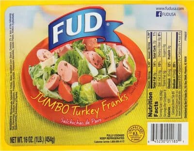 Jumbo Turkey Franks, Smoke