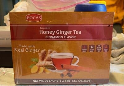 Cinnamon Flavor Instant Honey Ginger Tea Sachets
