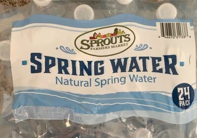 Sprouts spring water
