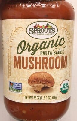 Mushroom pasta sauce- Organic